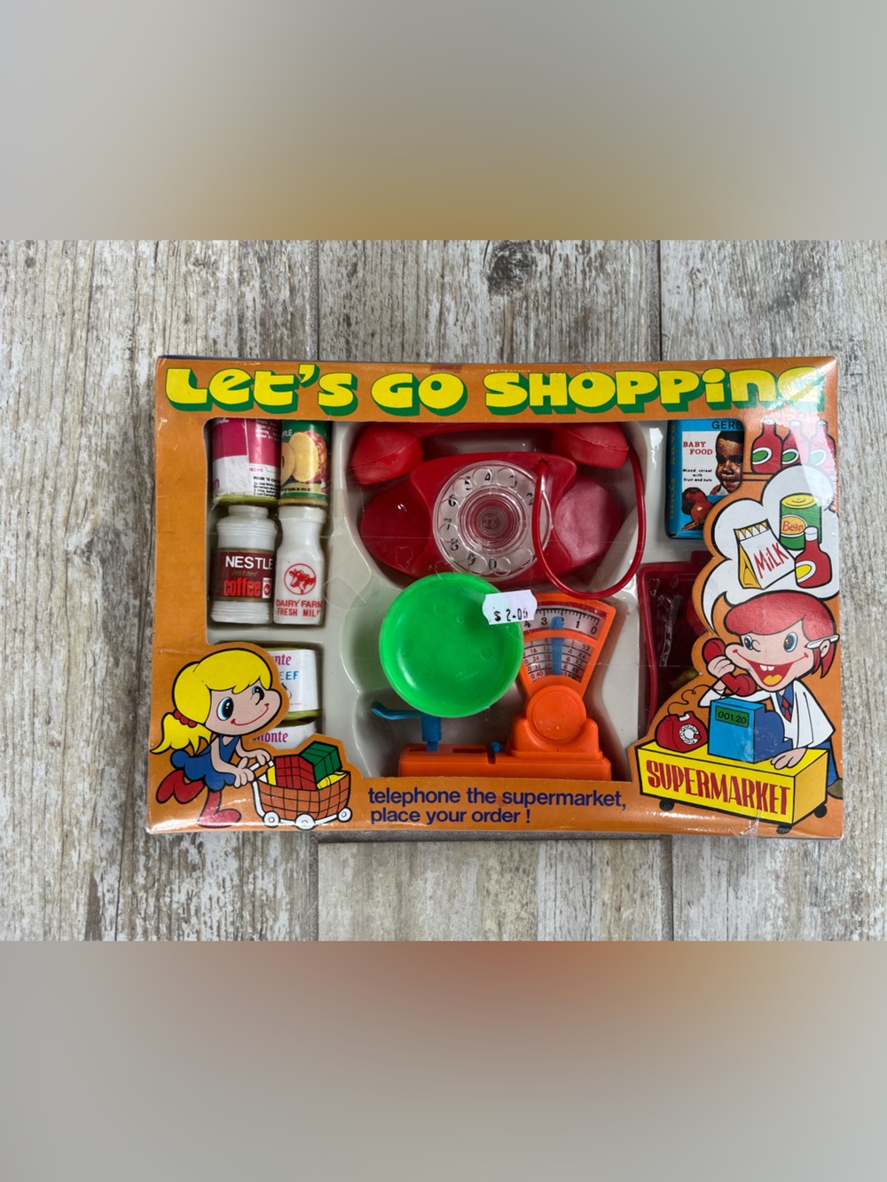 Letโs Go Shopping Kids Toy Playset - Vintage New in Box